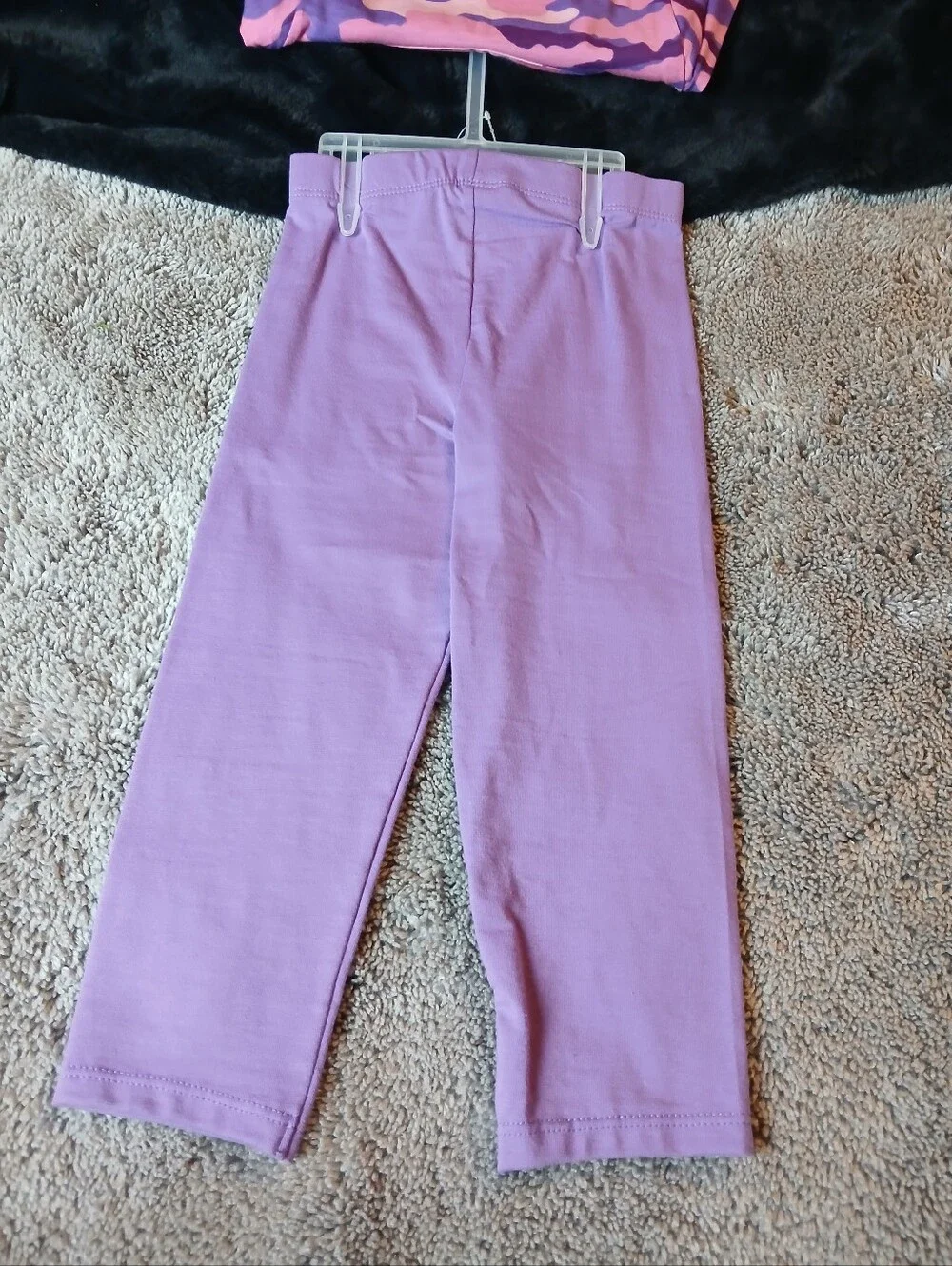 Kidgets Girls NWT Purple Pink Camo Heart Long Sleeve & Leggings Set - Size 24M